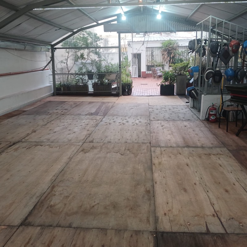 Pista de esgrima - vista frontal